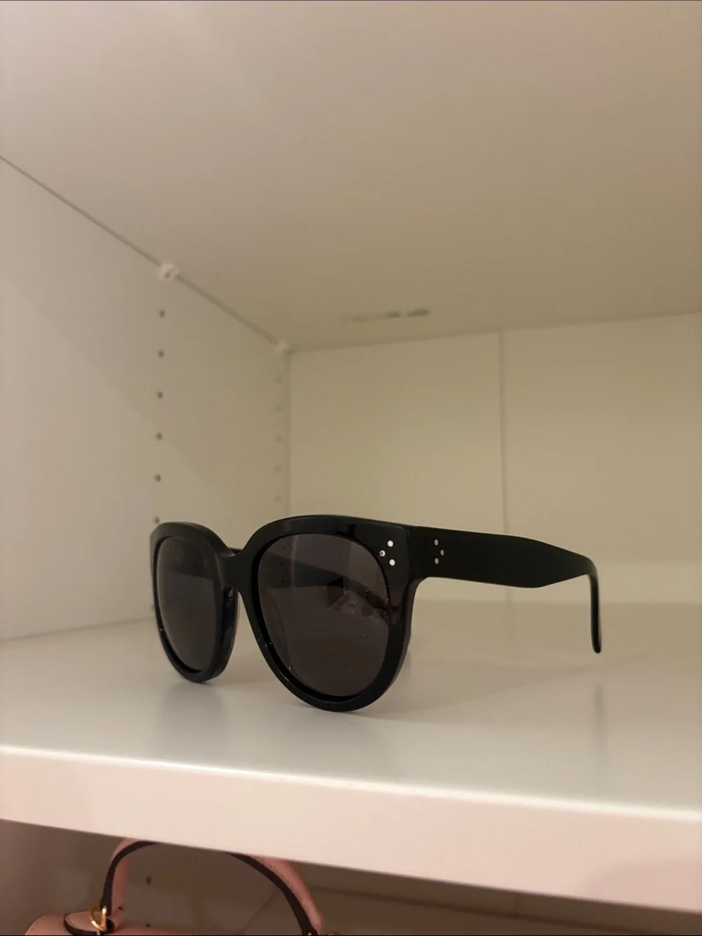 Celine Black Round Oversized Sunglasses
